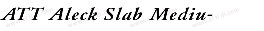 ATT Aleck Slab Mediu字体转换